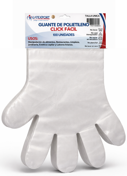 Imagen de Guante Polietileno Click Fácil